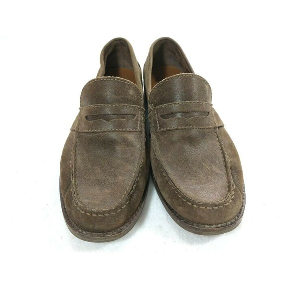 Clarks Nielsen Brown Nubuck Leather Penny 9.5 M main image 7